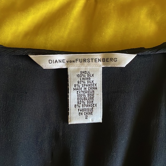 DVF black chiffon silk blouse - Picture 14 of 17